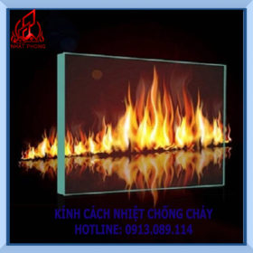 Kính cách nhiệt chống cháy EI độ dày 45mm có giới hạn chịu lửa 120 phút