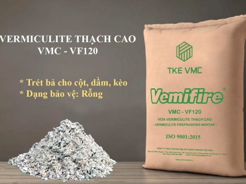 Vữa chống cháy vermiculite cho dạng cột rỗng kết cấu thép